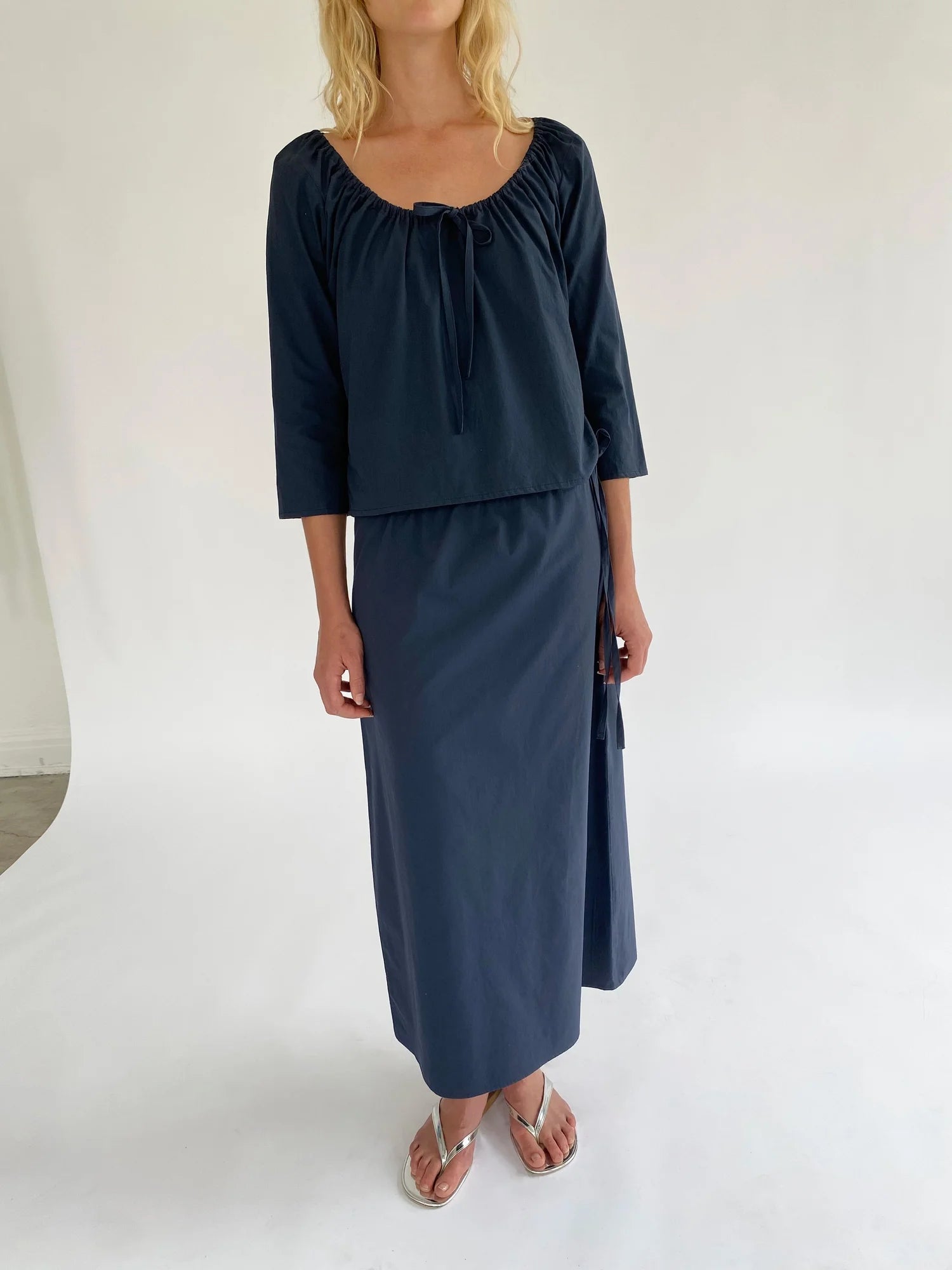 Scoop Top Navy