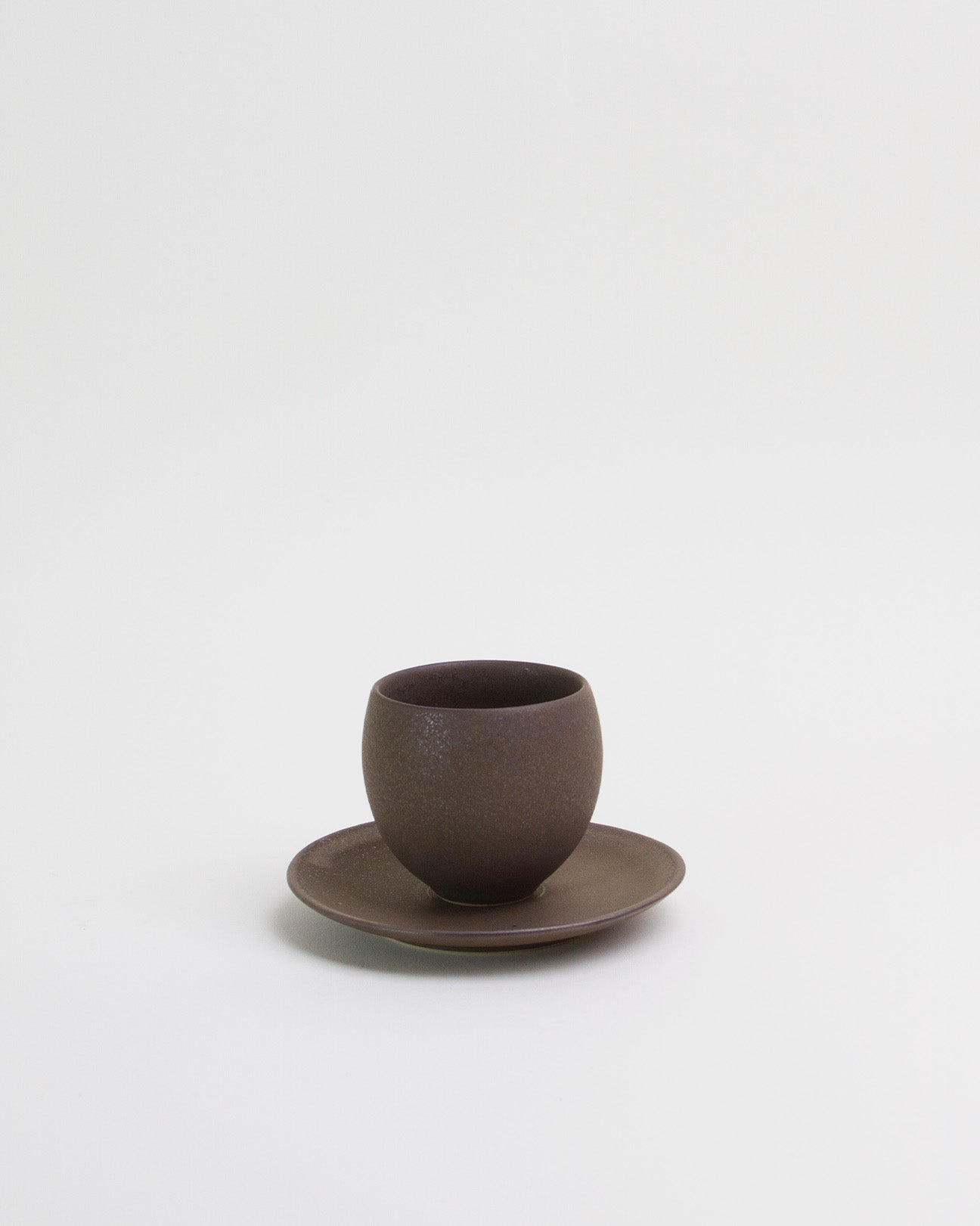 U Cup & Saucer Copper Brown