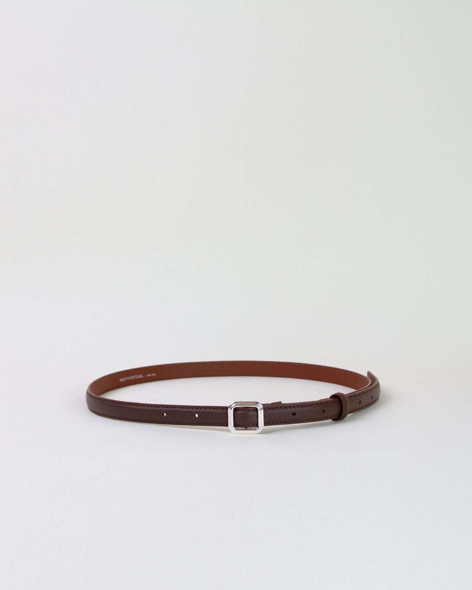 The Georgia Slim Belt Brown/ Silver