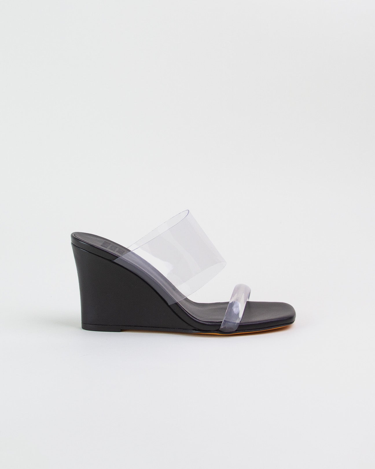 Olympia Wedge Black Calf