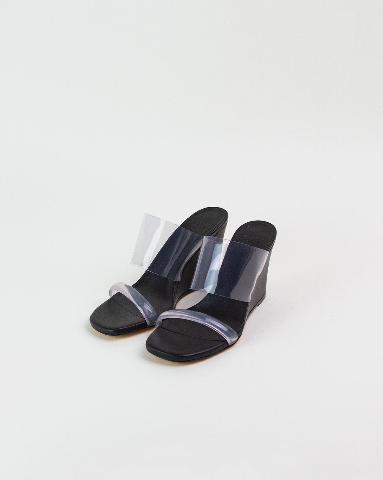 Olympia Wedge Black Calf