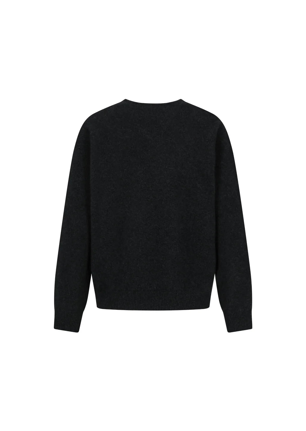 Racoon V-neck Knit Dark Grey