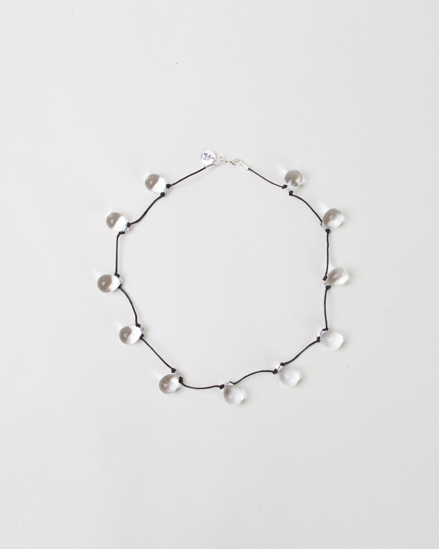 Noué Necklace Clear/ Black