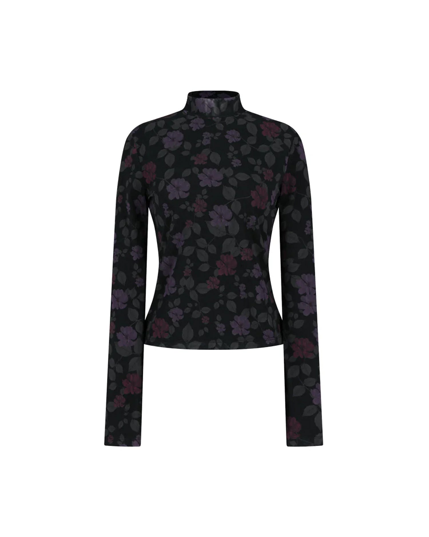 Floral Mock Neck Top