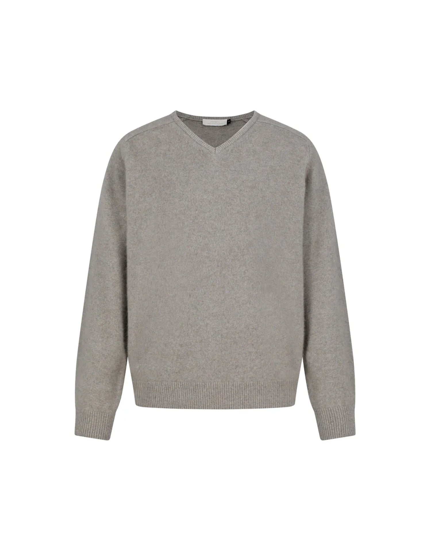 Racoon V-neck Knit Beige