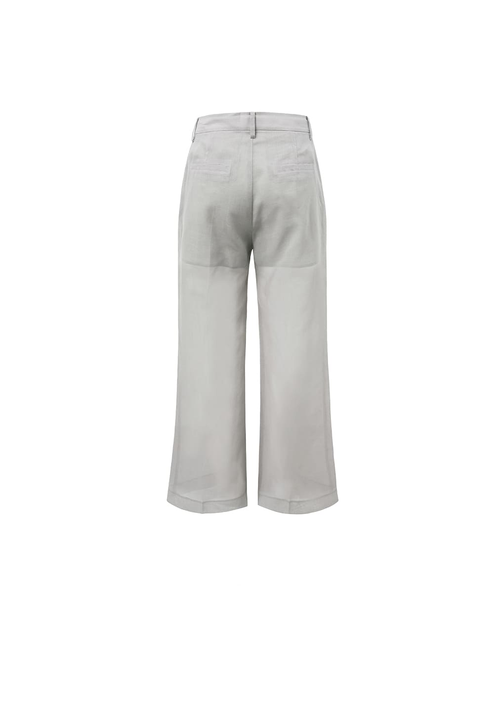 Sheer Straight Fit Pants Grey