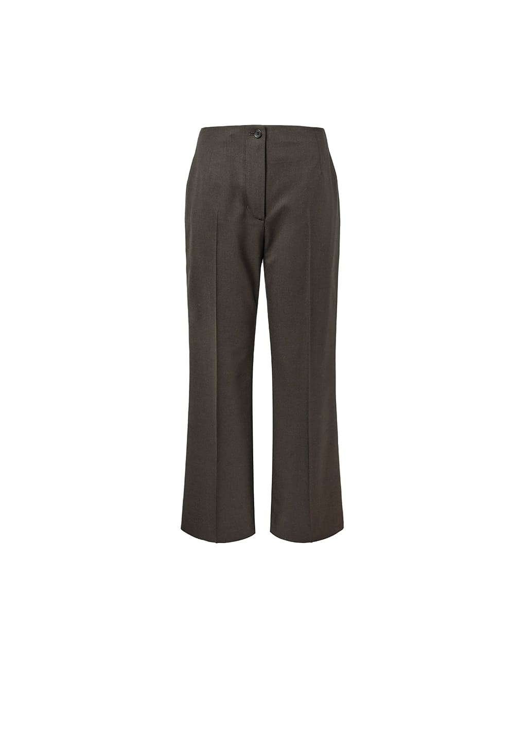 Straight Fit Pants Dark Brown