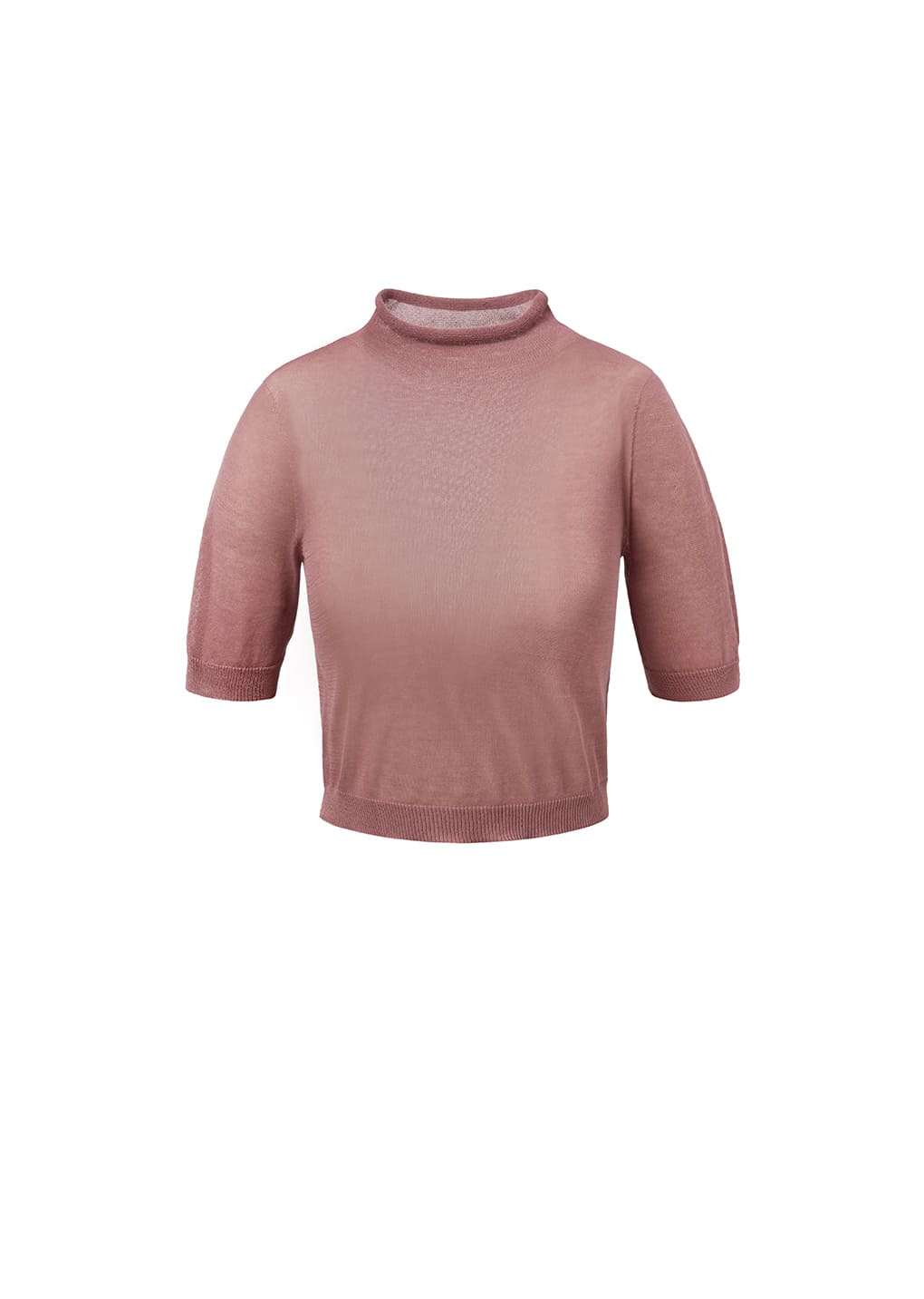 Sheer Cropped Knit Pink