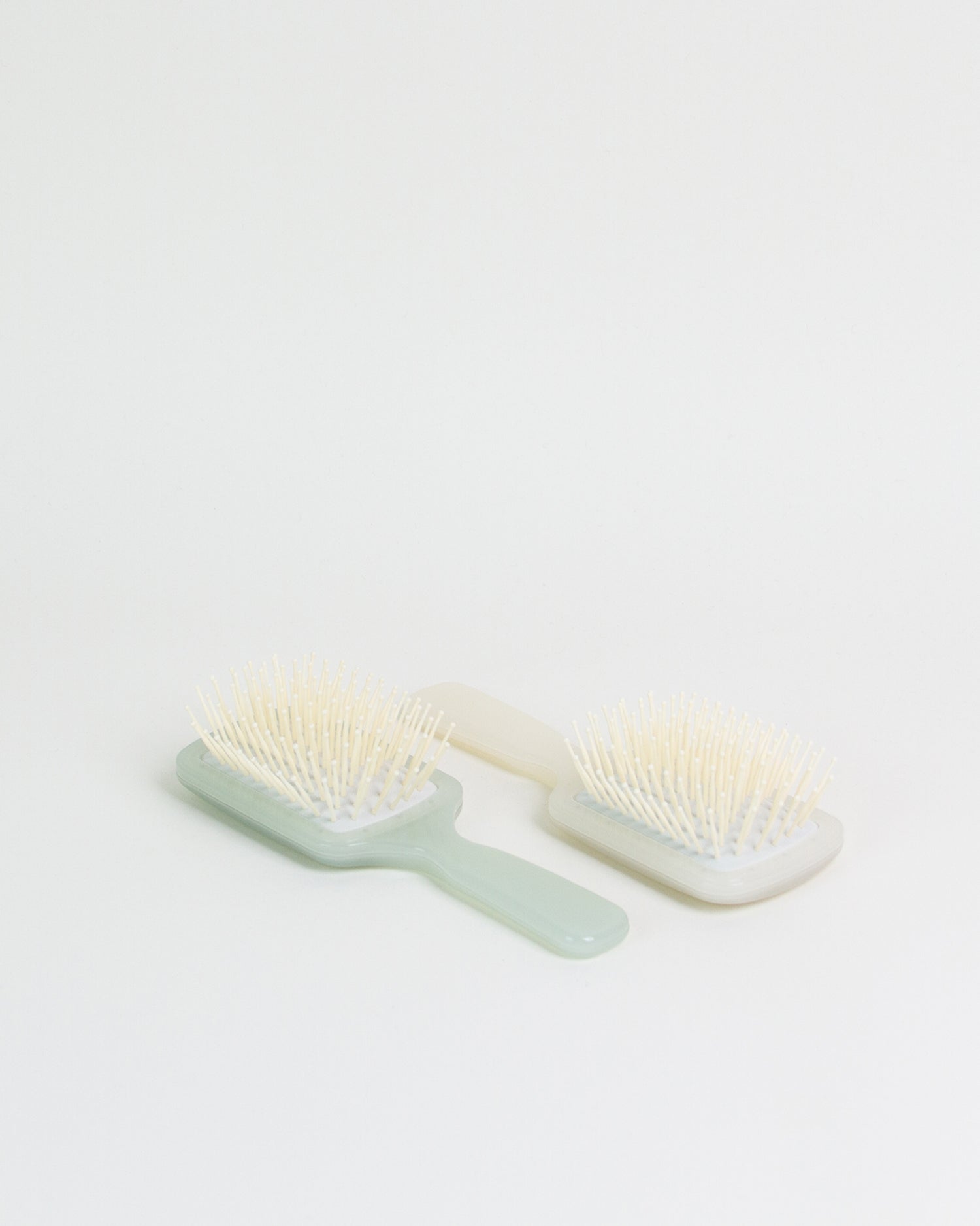 Rectangular Travel Hair Brush Ivory