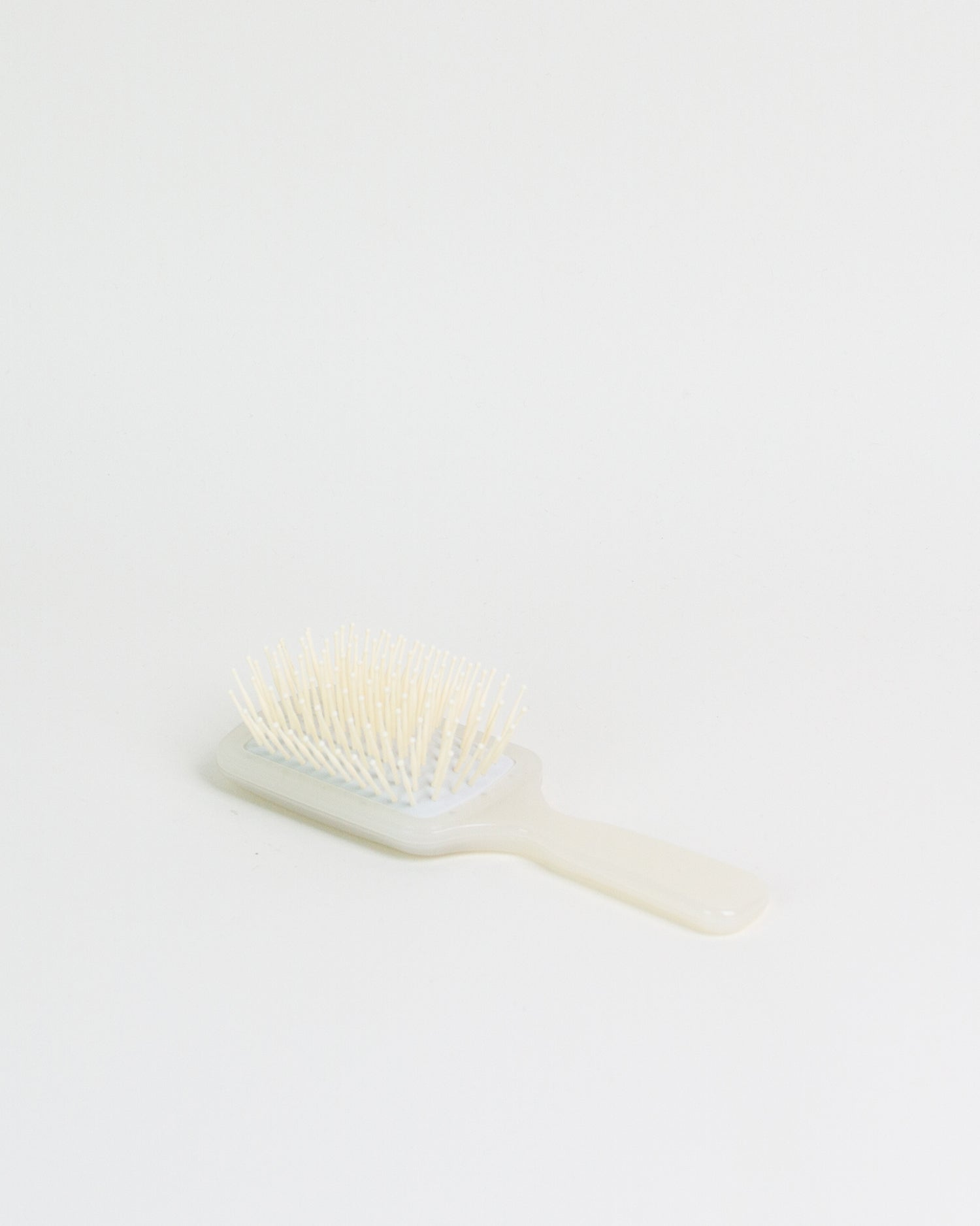 Rectangular Travel Hair Brush Ivory