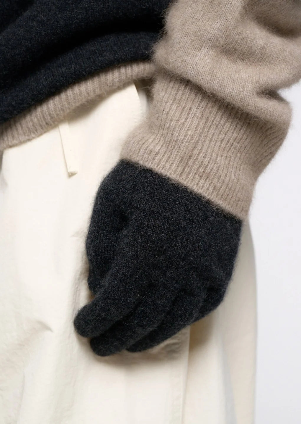 Cashmere Gloves Charcoal