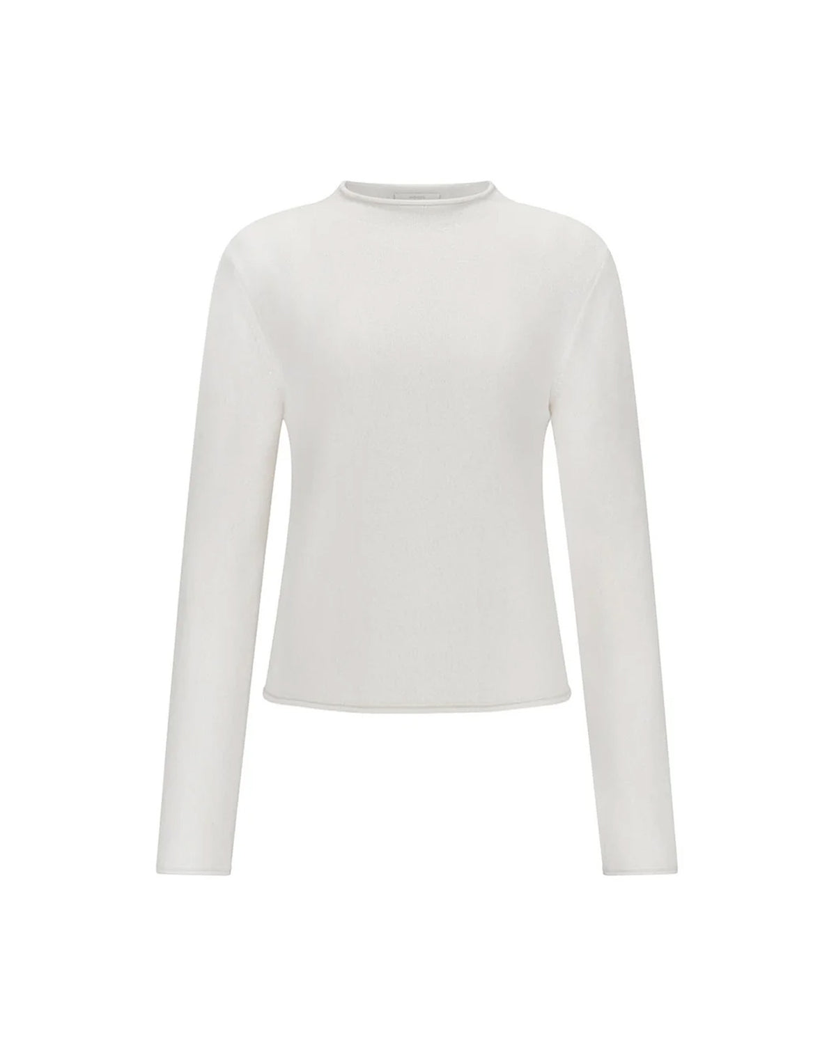 Cashmere Half Neck Knit Top Ivory