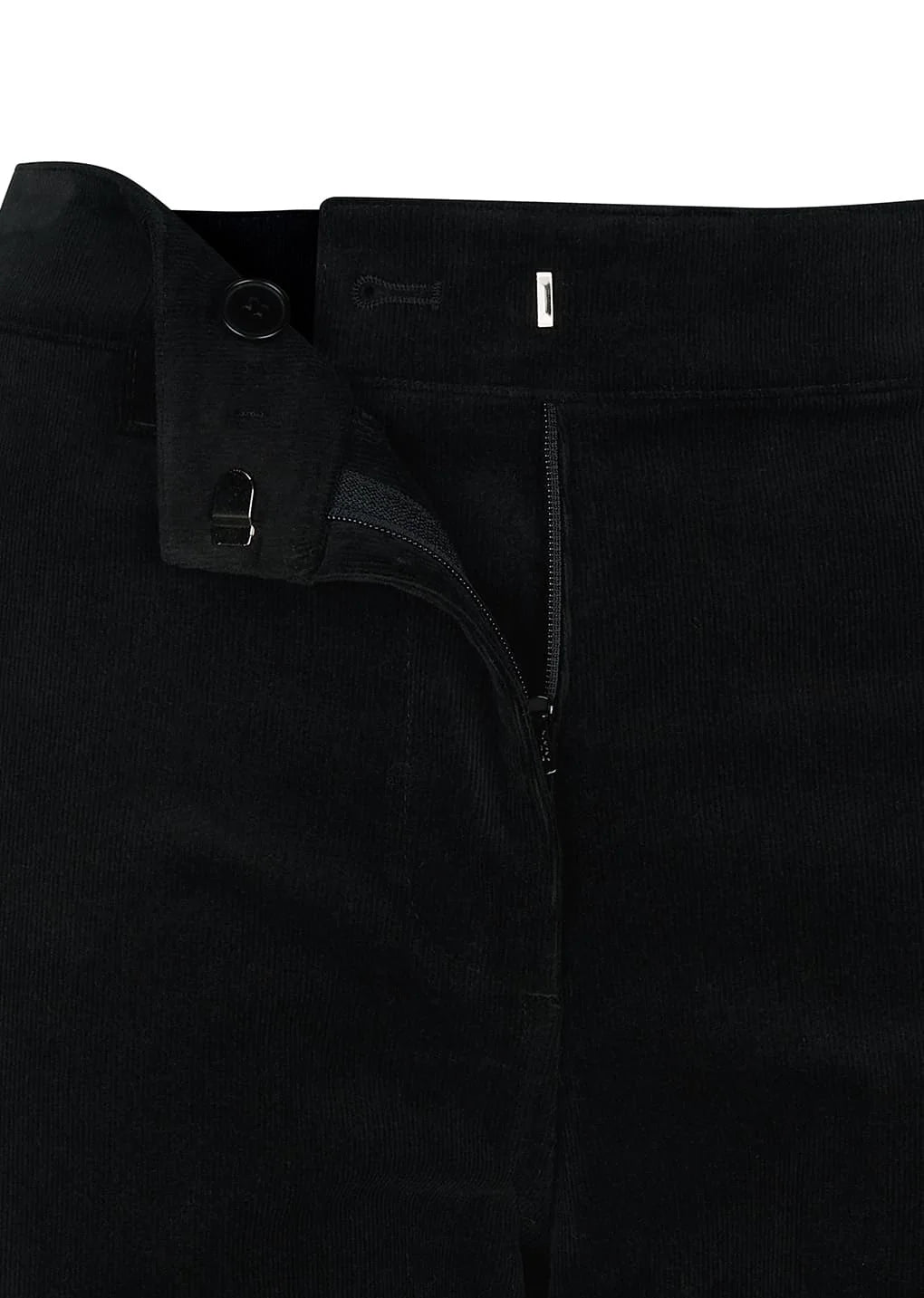 Corduroy Flared Pants Black