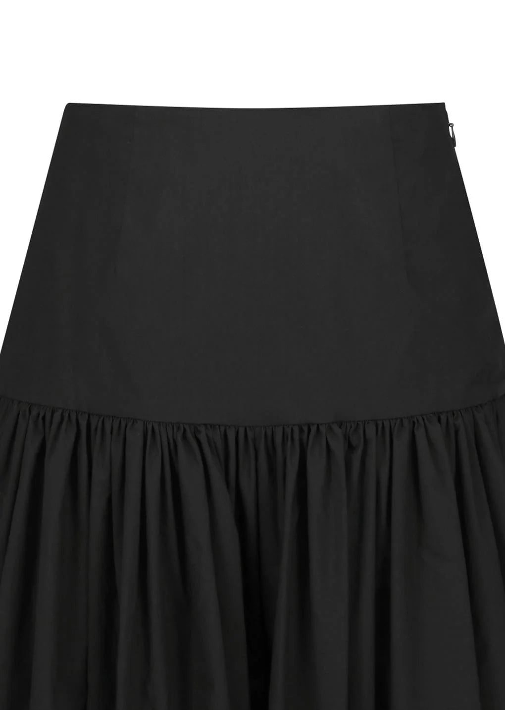 Shirring Culotte Pants, Black