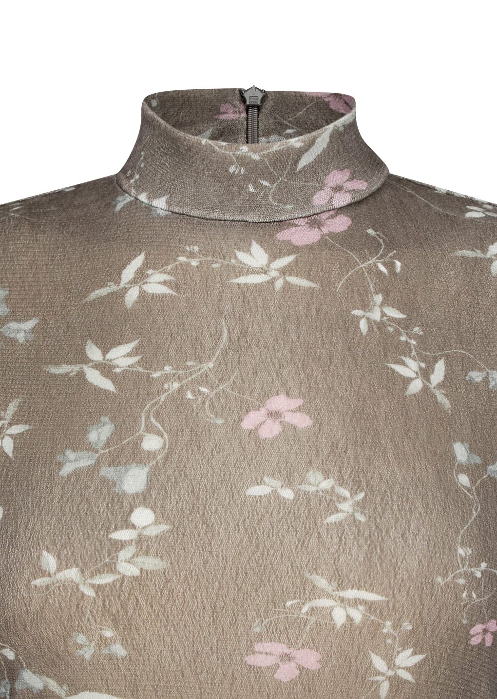 Floral Sleeveless Dress Brown