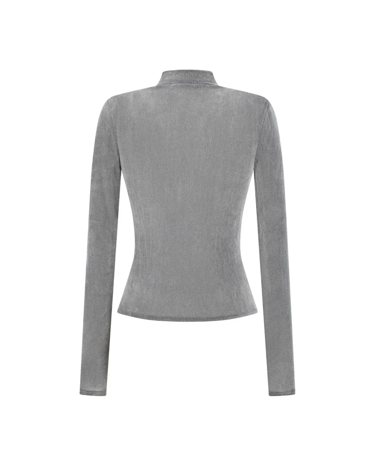 Mock Neck Top Grey