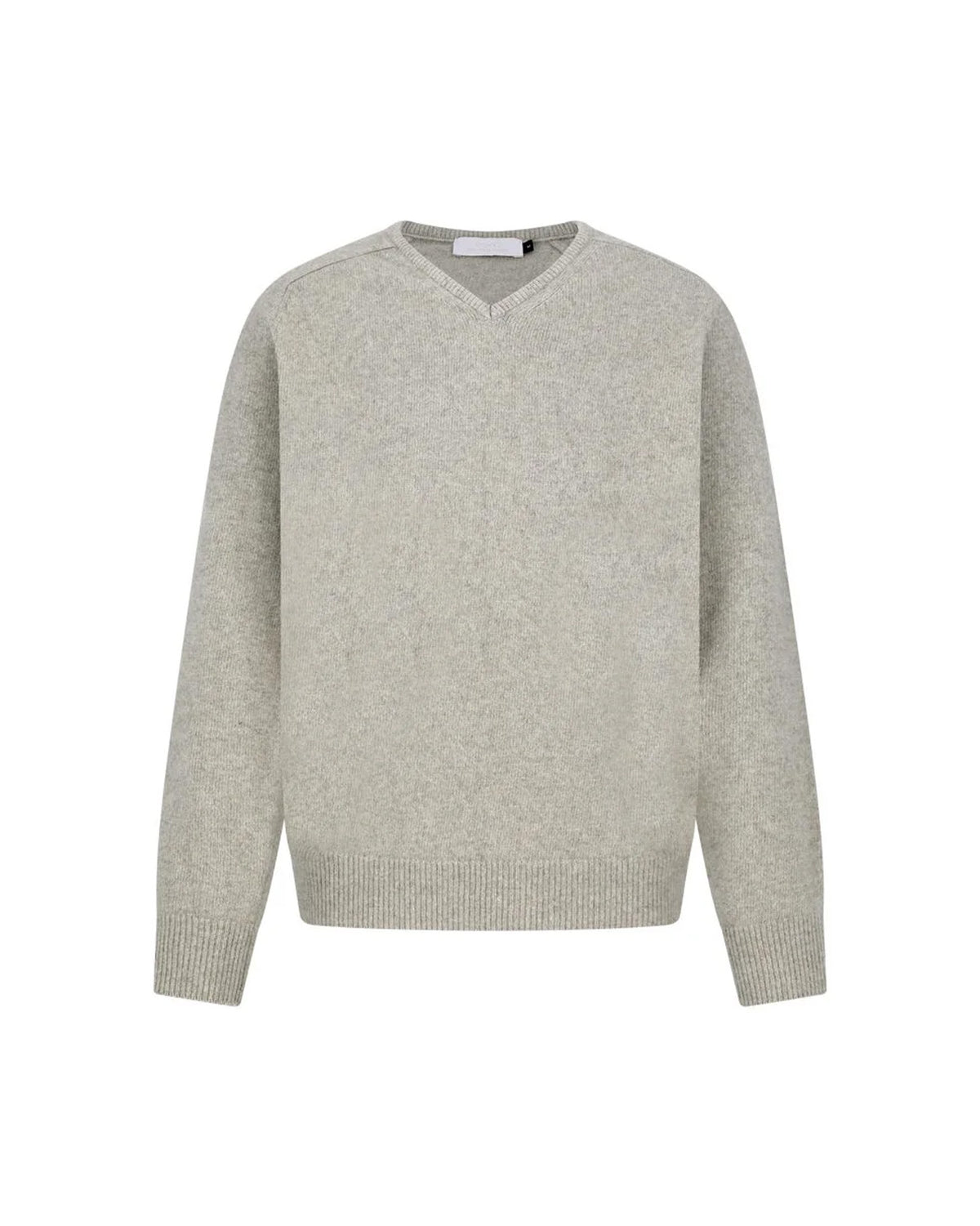 Racoon V-Neck Knit Beige