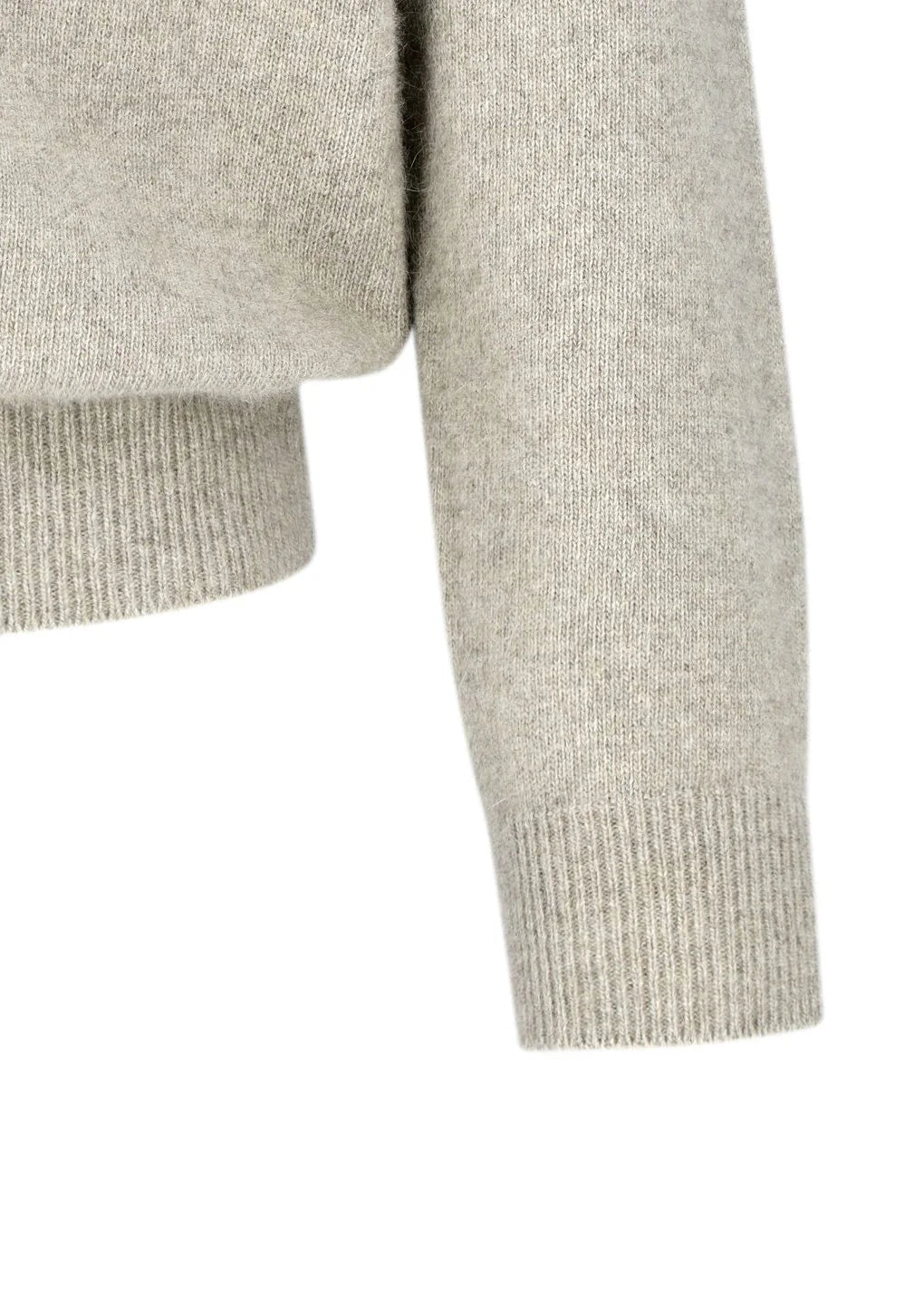 Racoon V-Neck Knit Beige