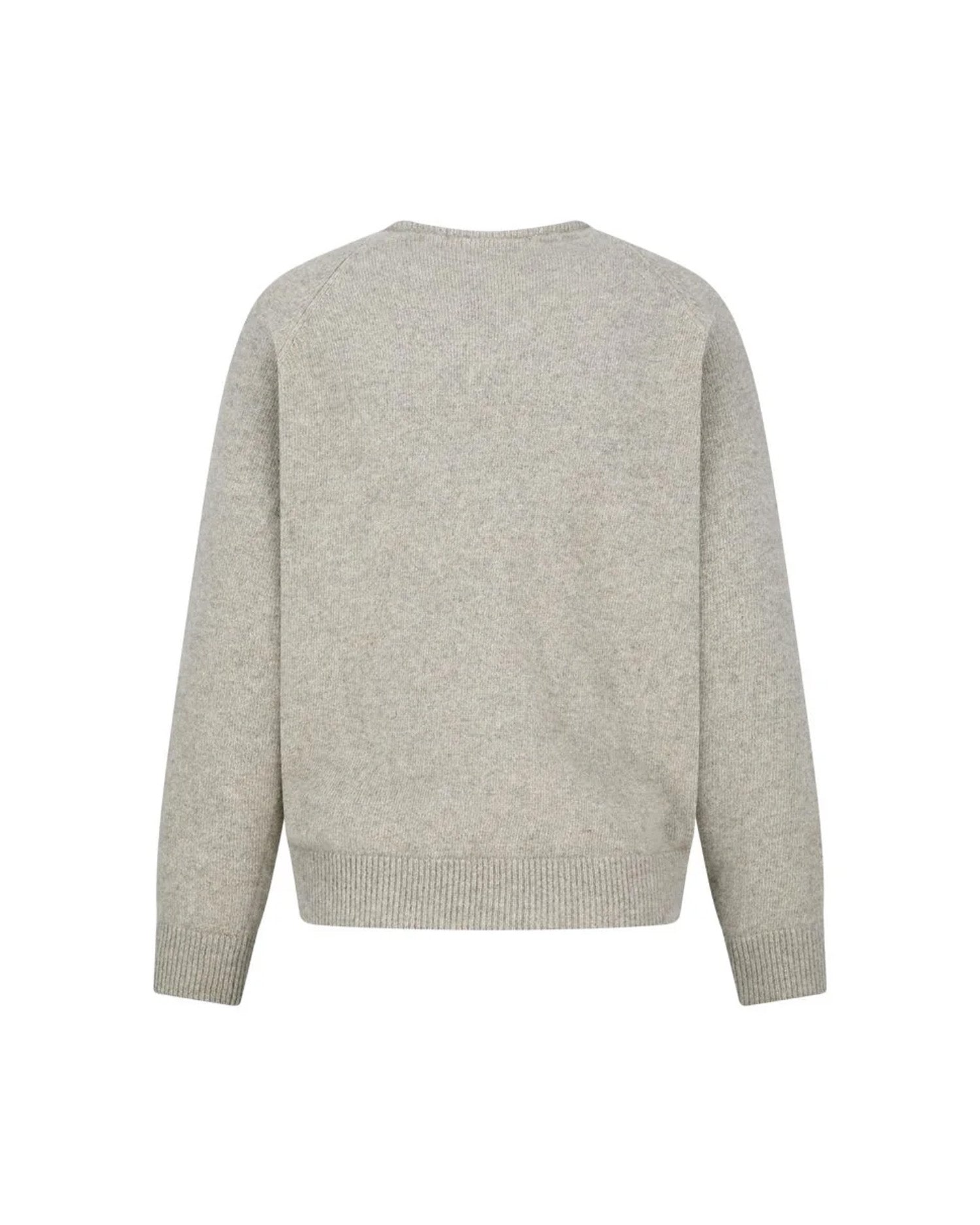 Racoon V-Neck Knit Beige