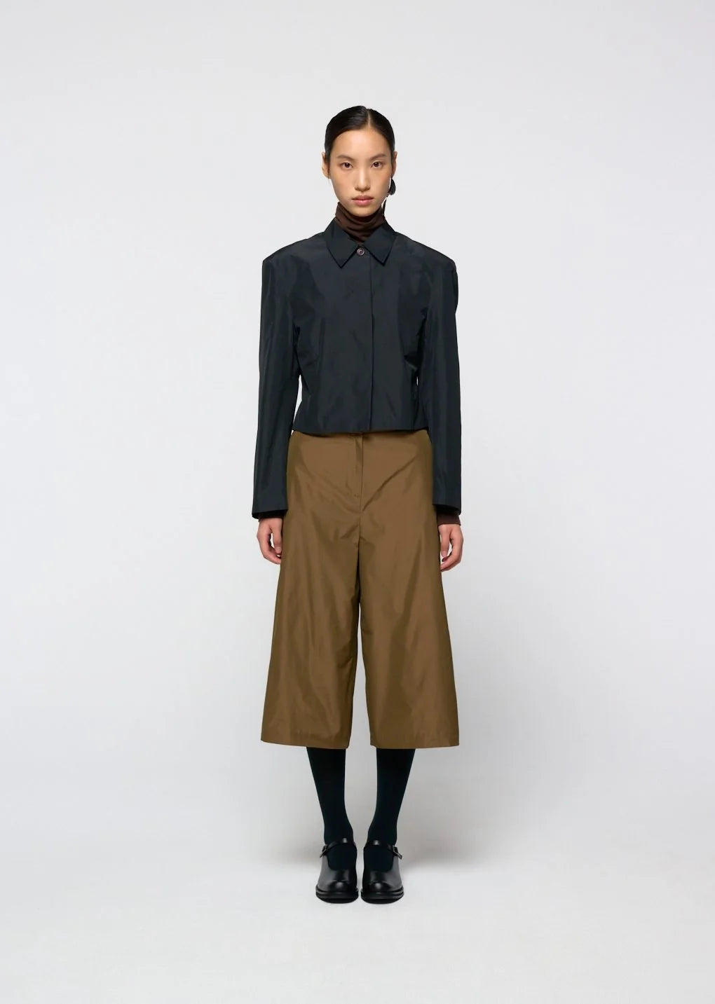 Silk Taffeta Jacket Black