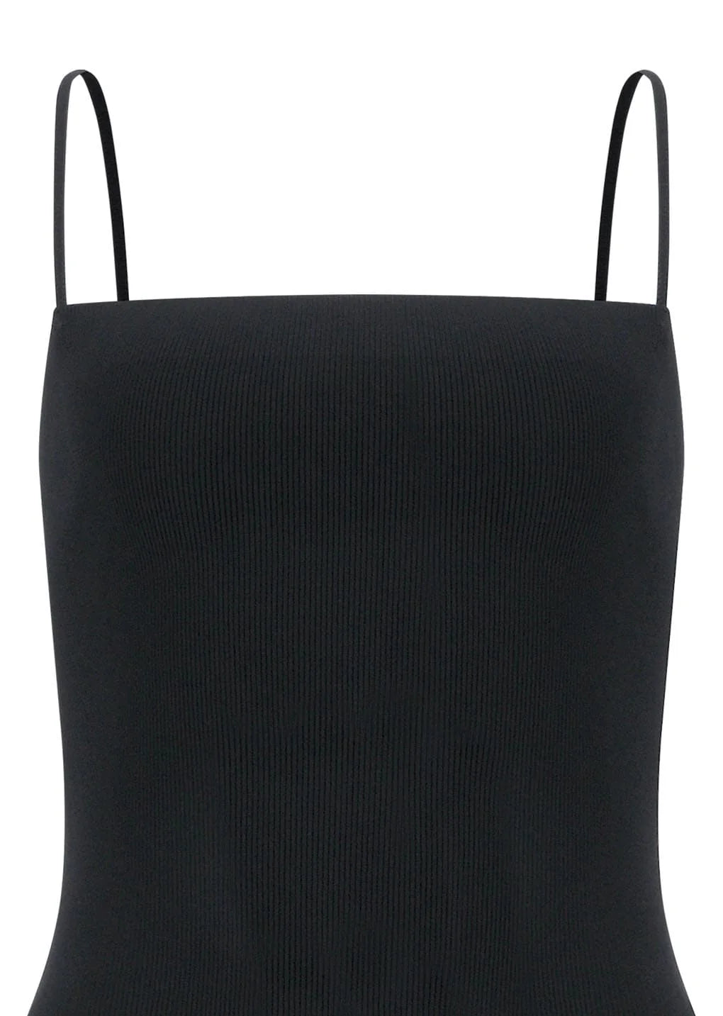 Nylon Knit Maxi Dress, Charcoal