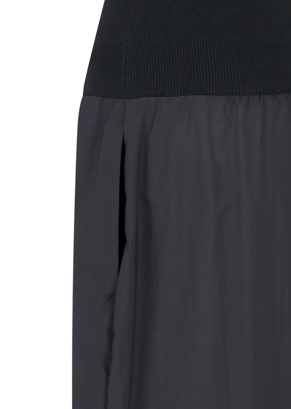 Nylon Knit Maxi Dress, Charcoal