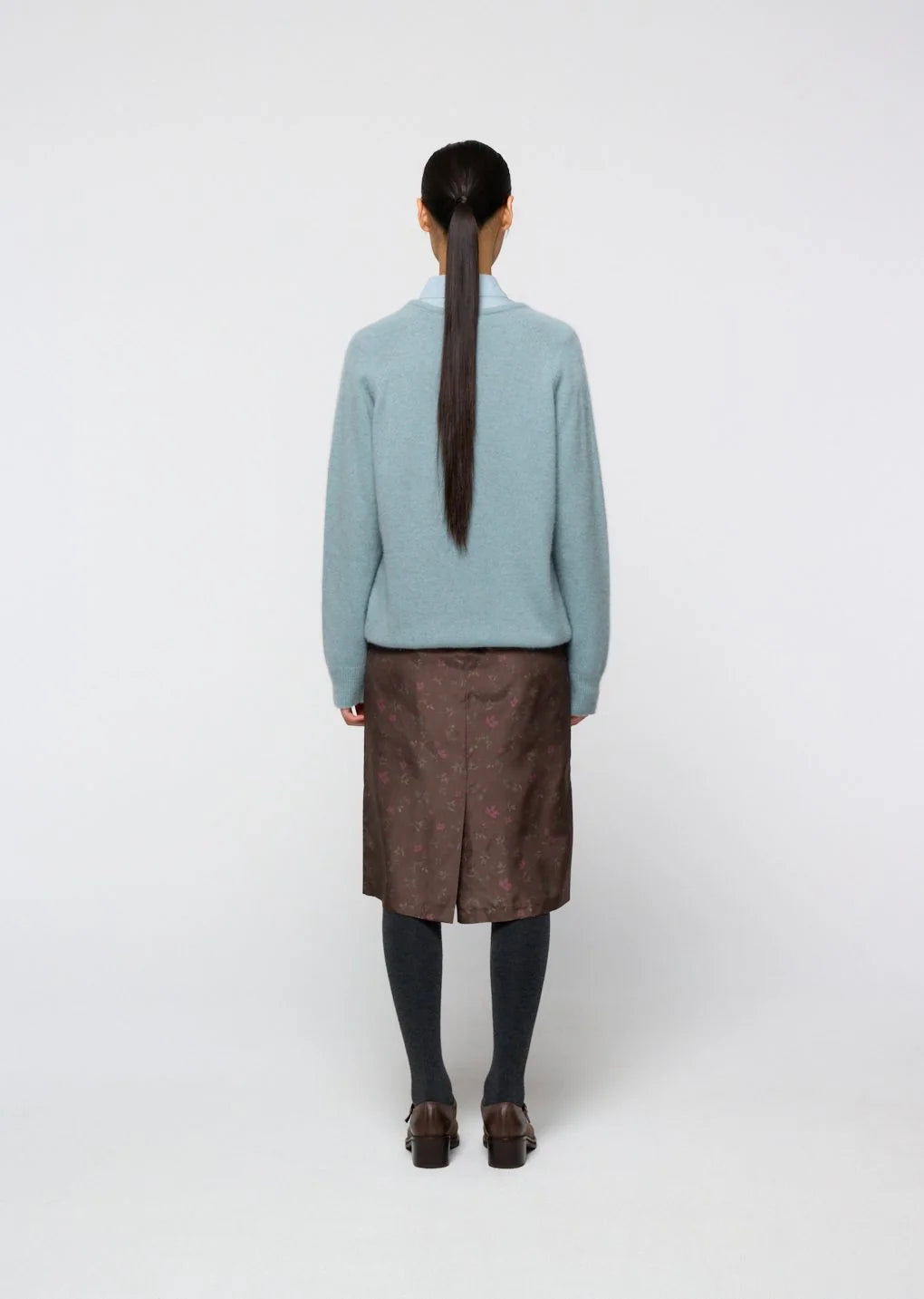 Racoon V-Neck Knit Mint