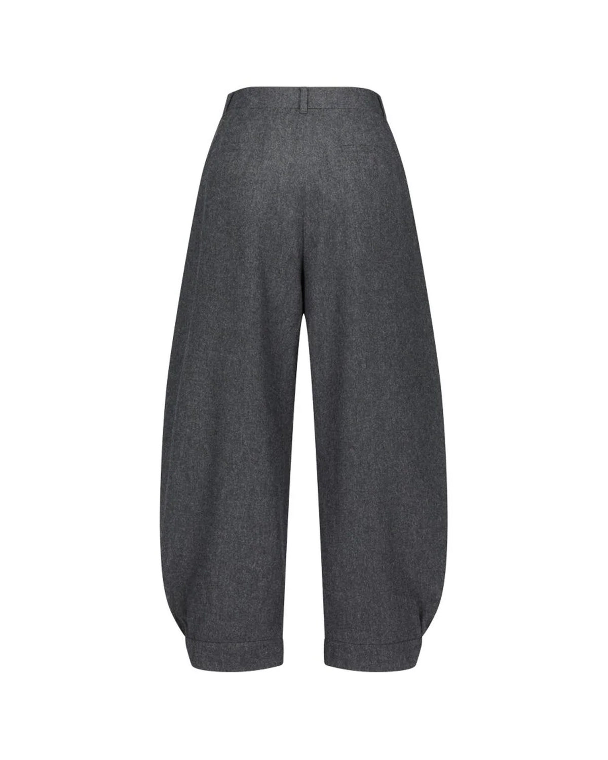 Wool Shirring Pants Charcoal