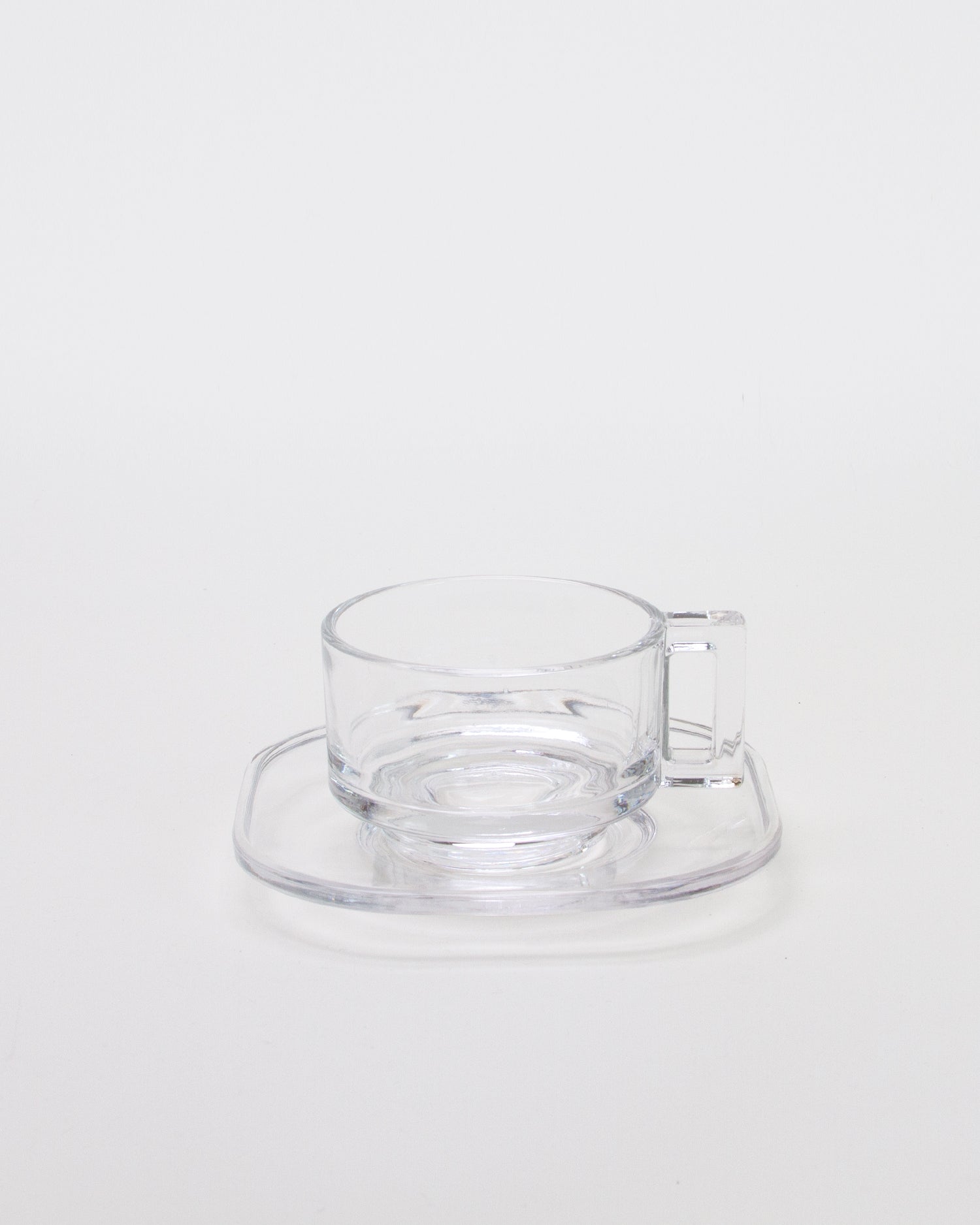 Cup and Saucer Clear