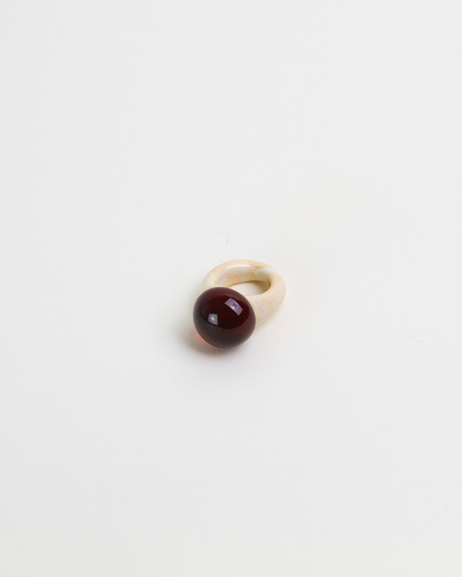 Caramelo Ring Brown Ivory