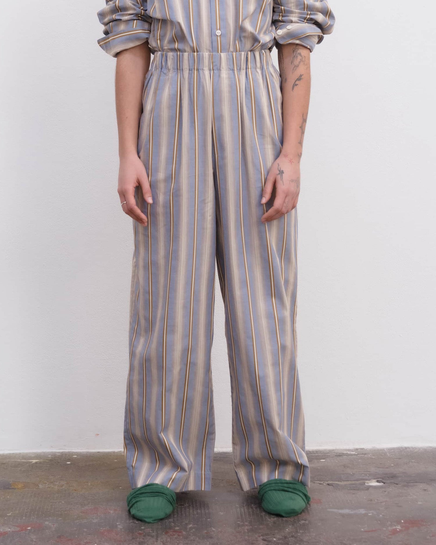 Claude Pants Grid Stripe