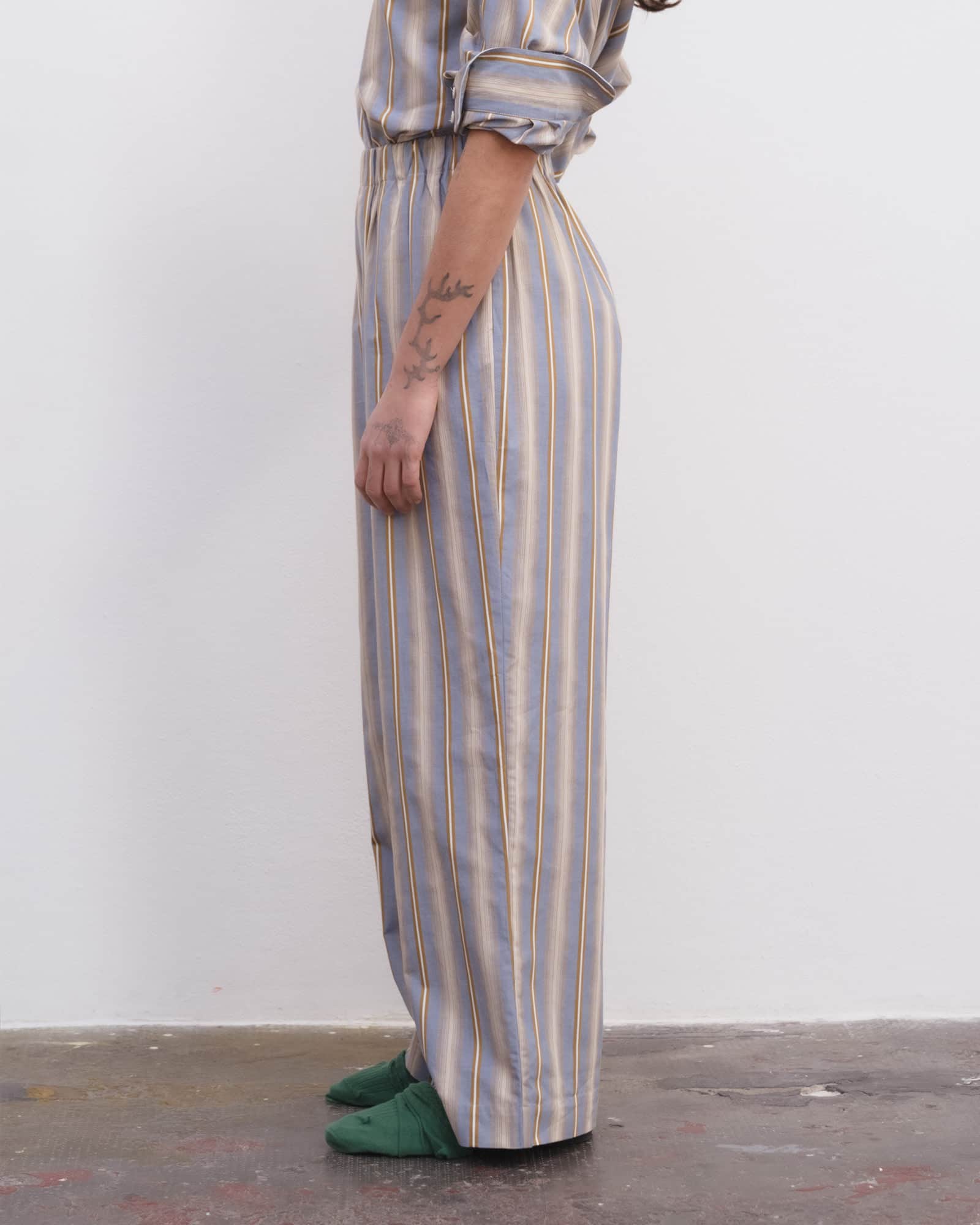 Claude Pants Grid Stripe