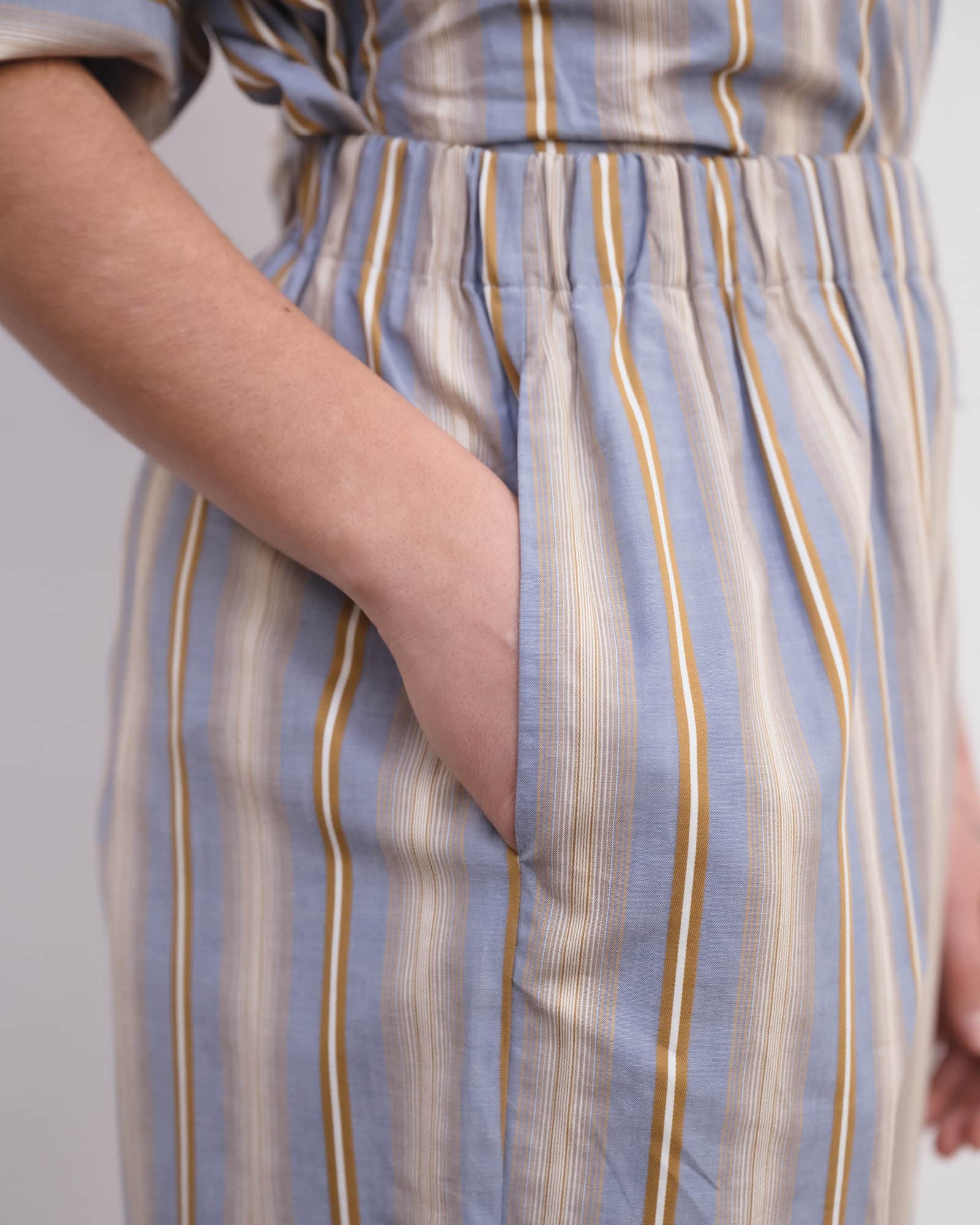 Claude Pants Grid Stripe