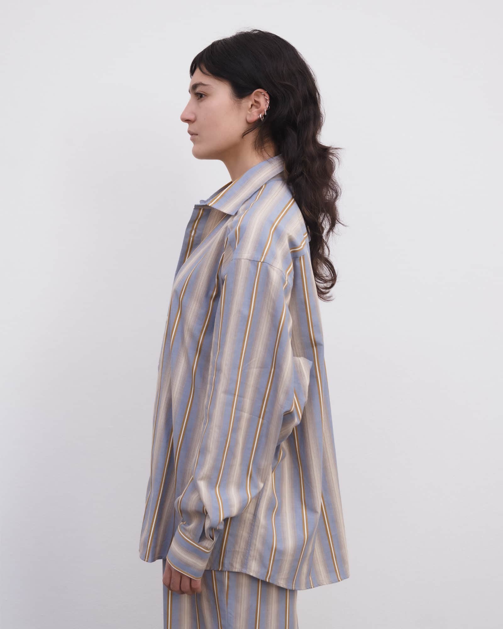 Claude Shirt Grid Stripe