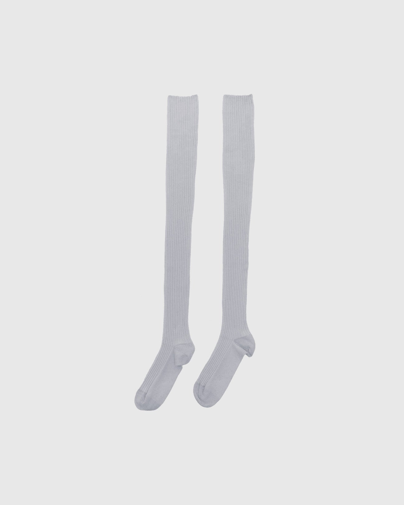 Overknee Socks Grey Melange