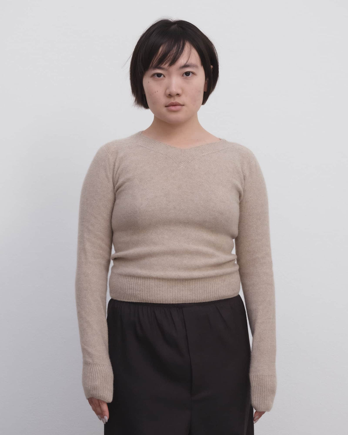 Tier V Neck Camel