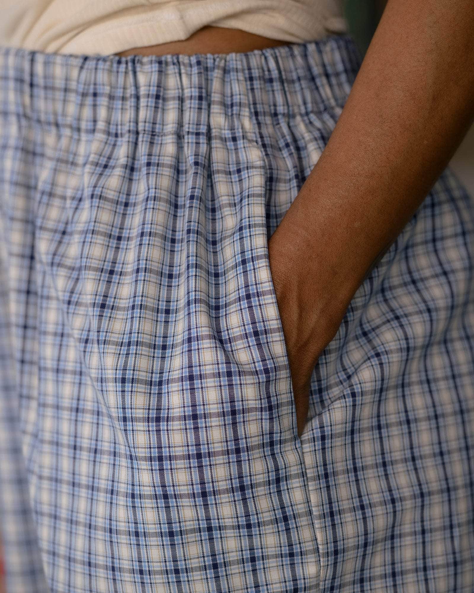 Claude Pants Blue Check