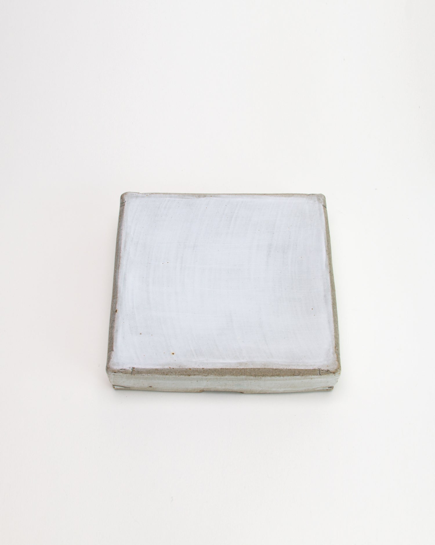 Square Raised Plate White