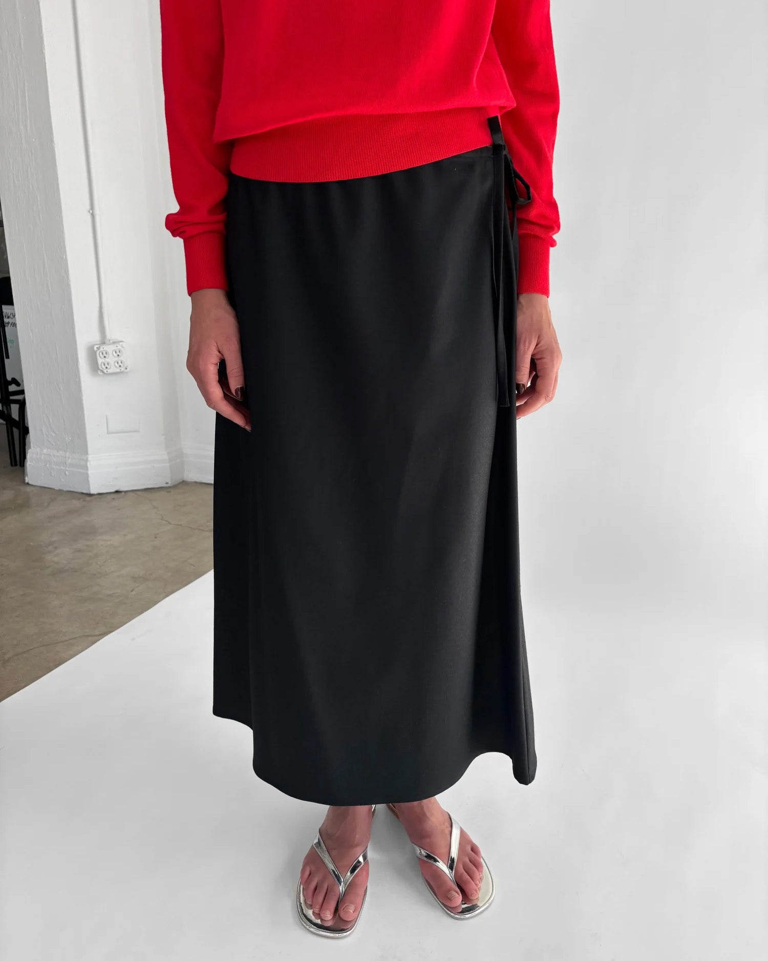 Wool Skirt Black