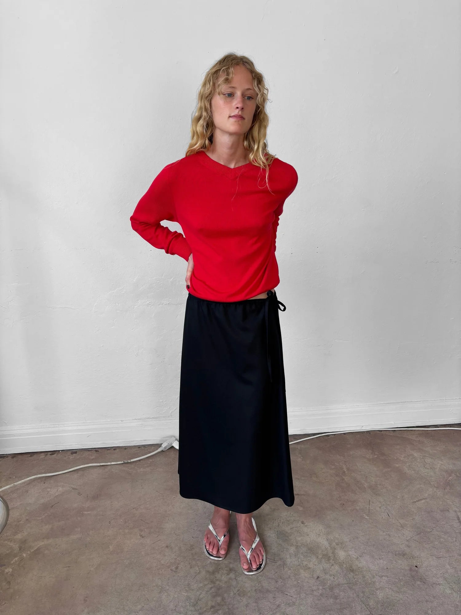 Wool Skirt Black