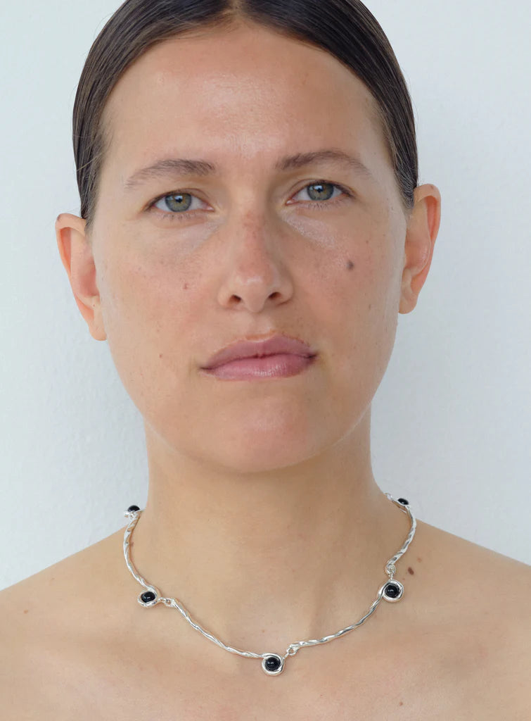 Petite Lago Onyx Necklace