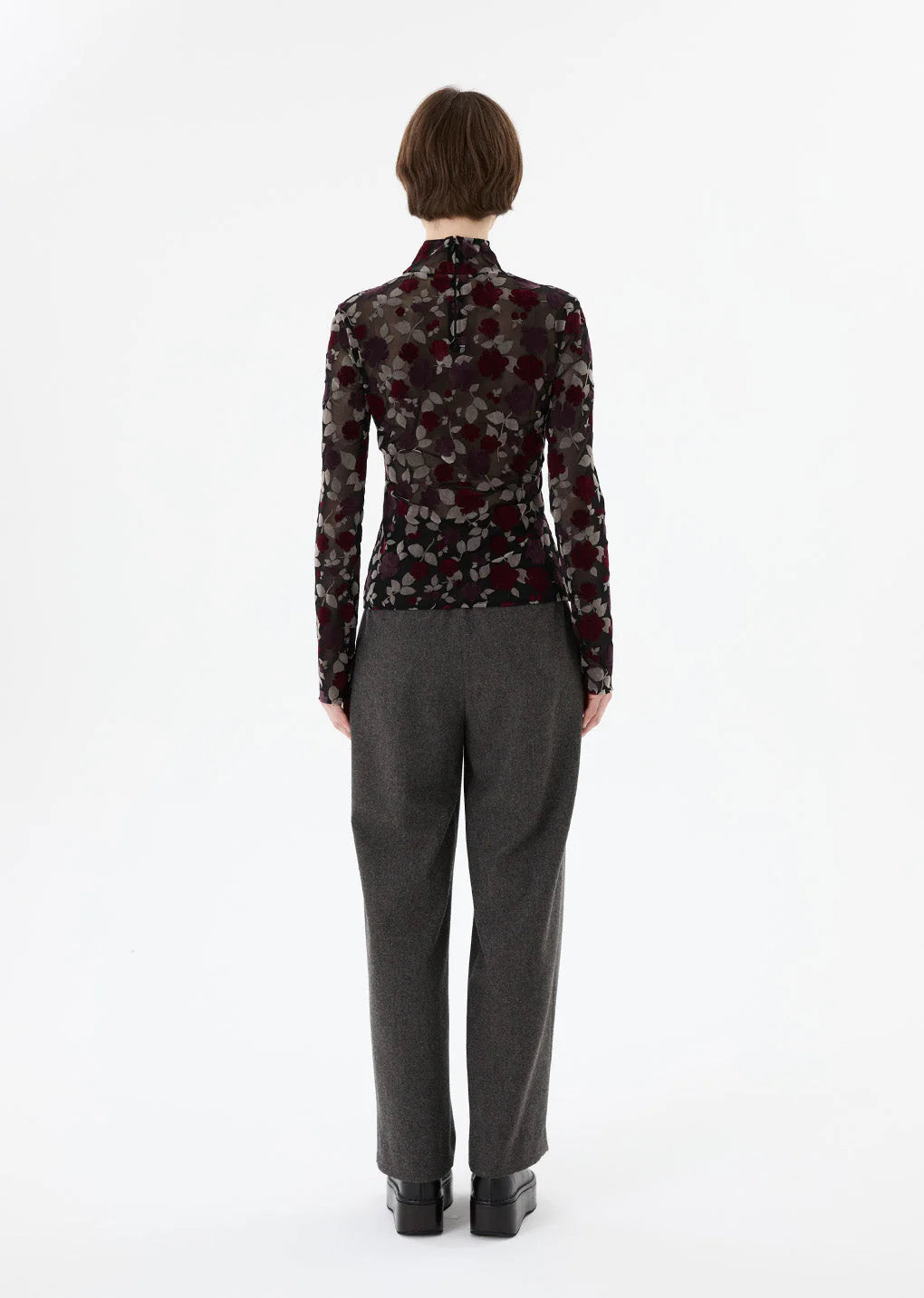 Floral Mock Neck Top
