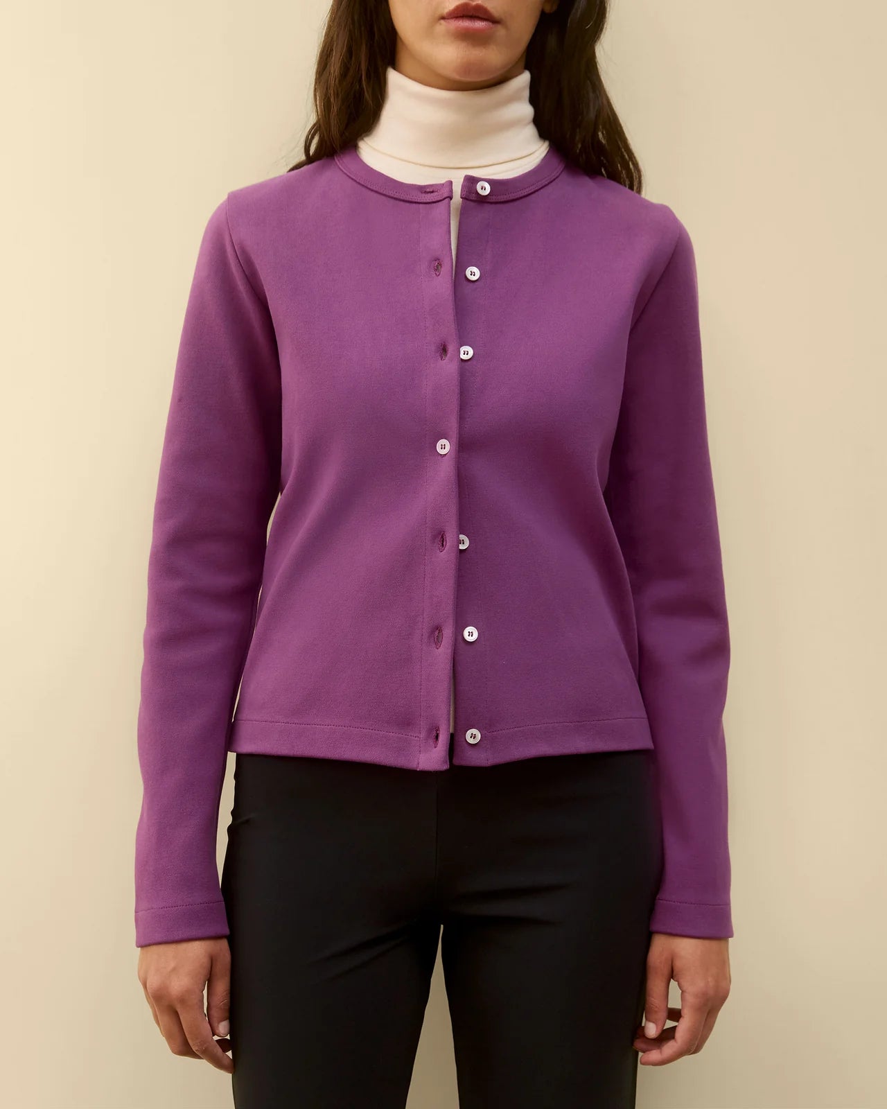 Poppy Cardigan Grape