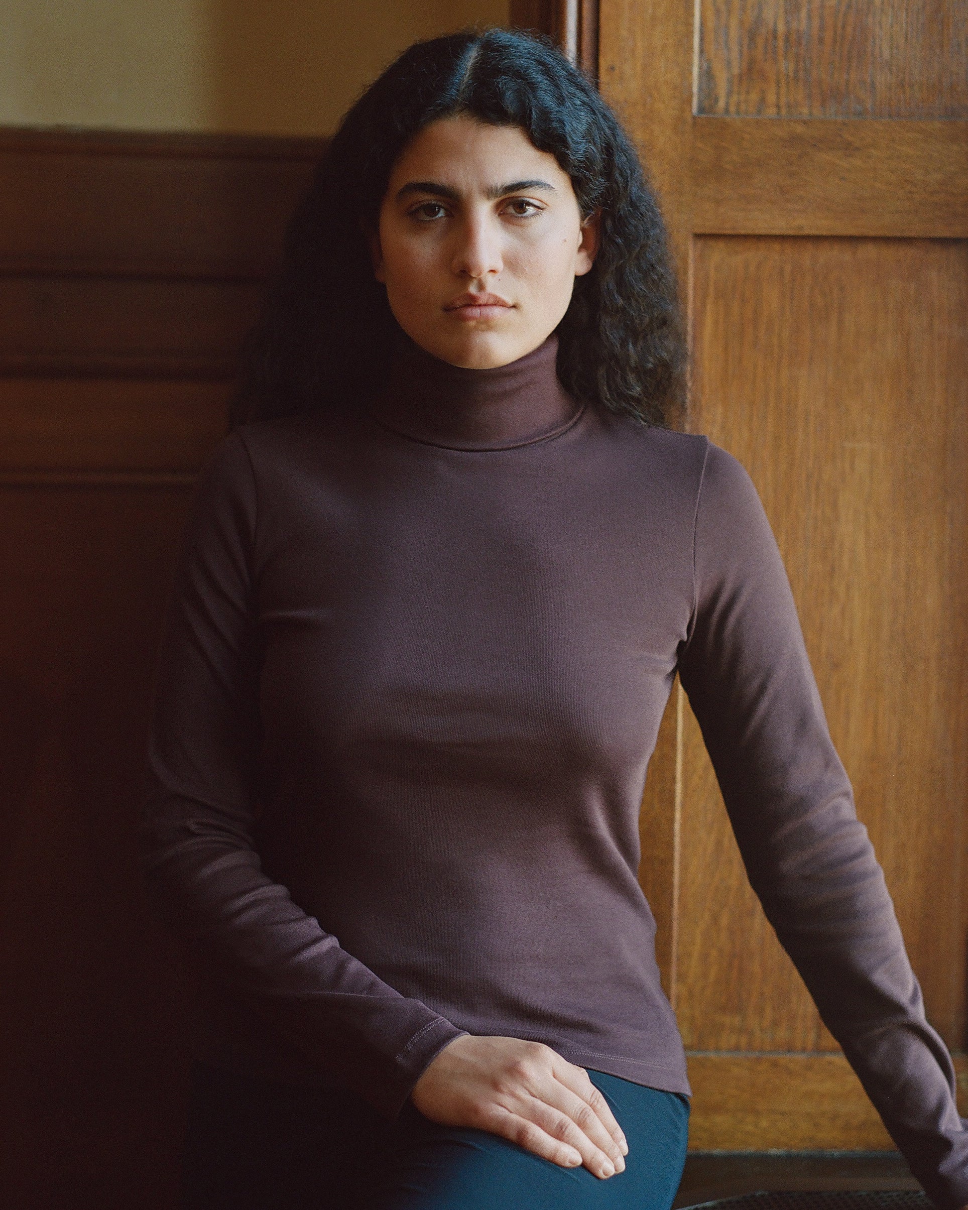 Dinah Turtleneck Choco Plum