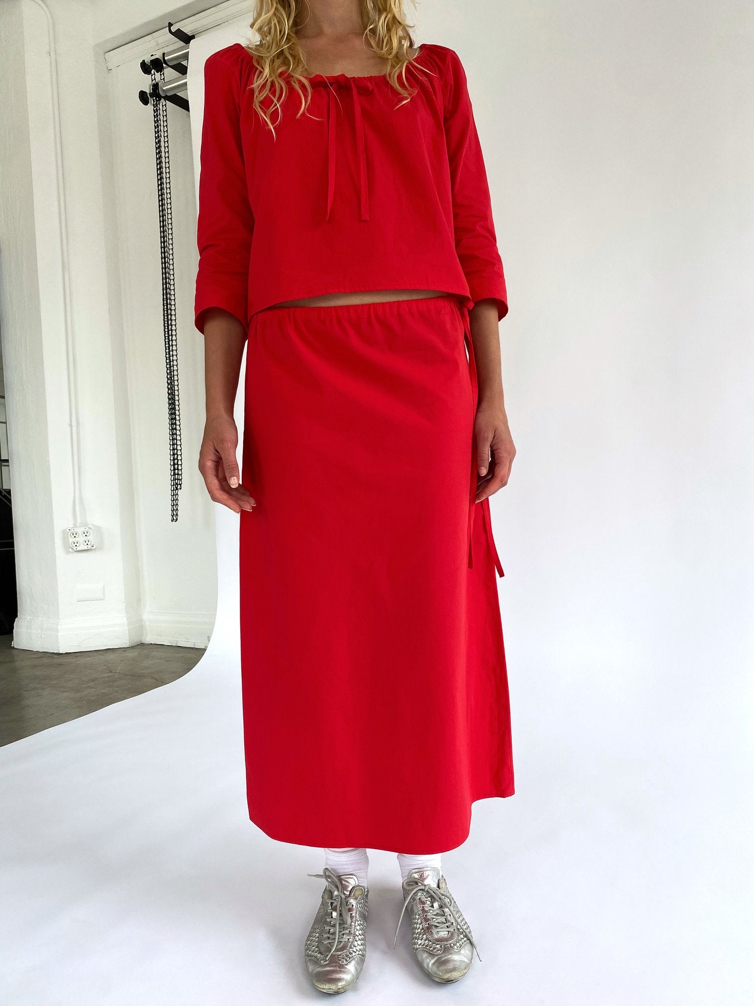 Column Skirt Red