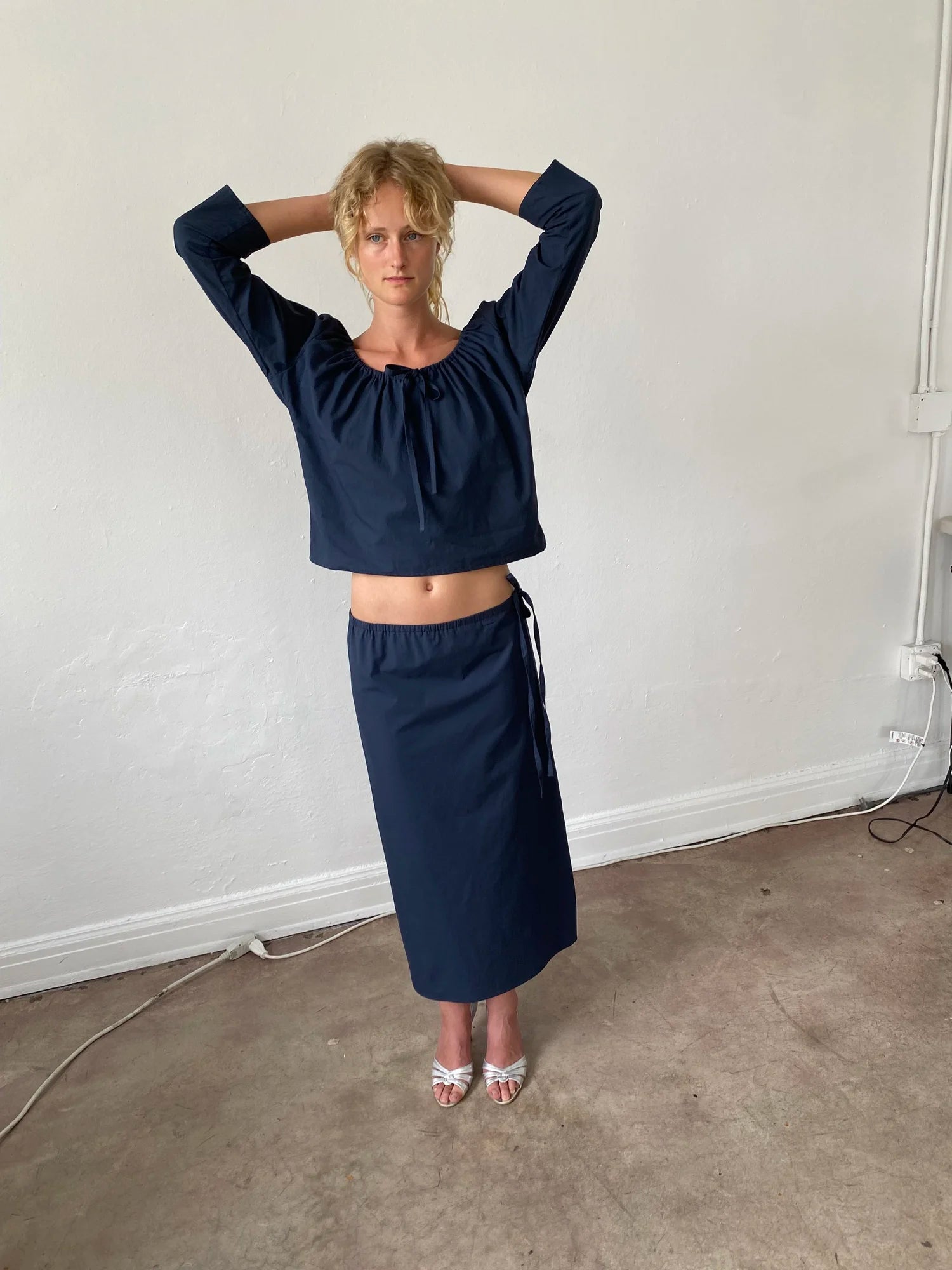 Scoop Top Navy