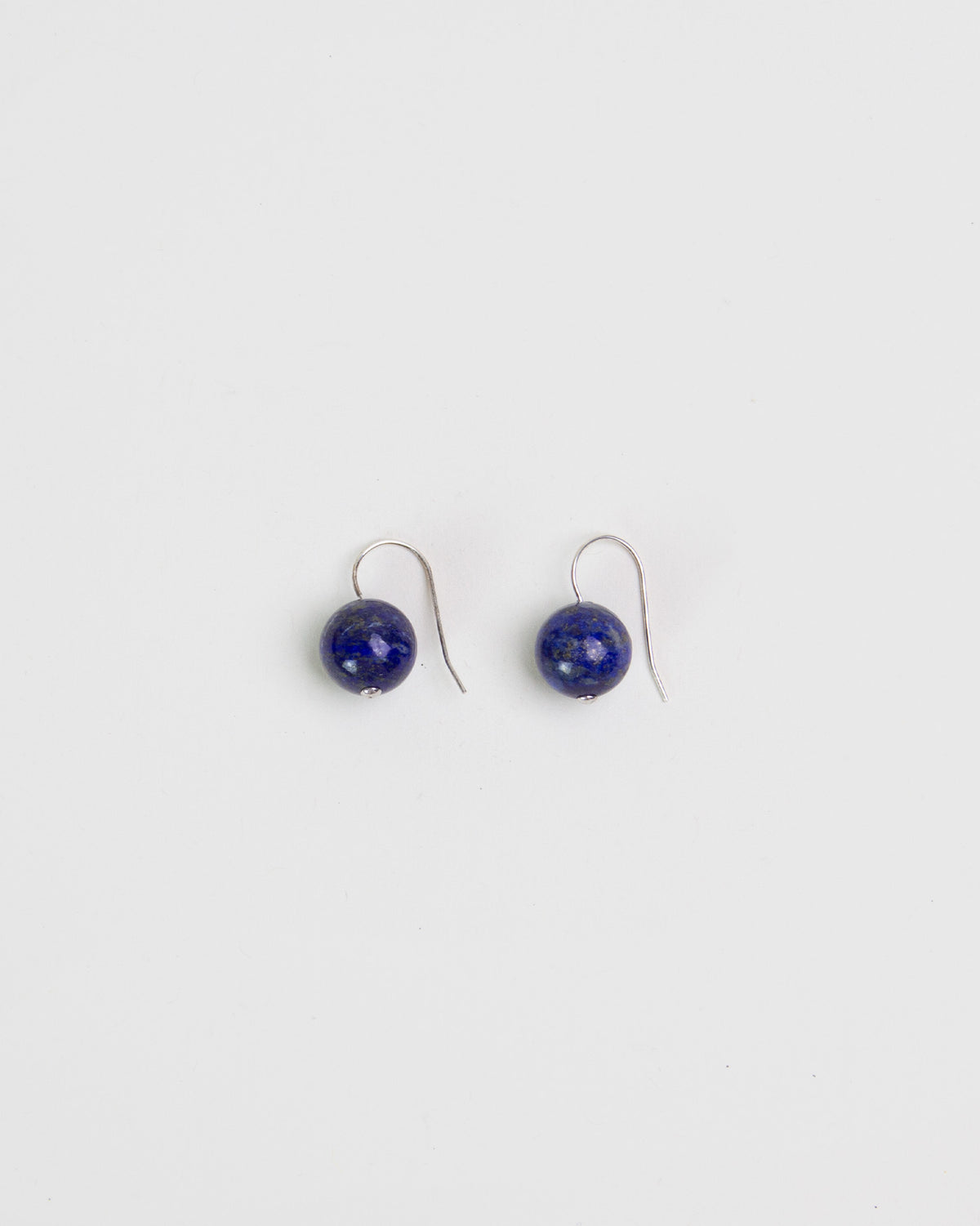 Rosette Drop Blue Lapis Earrings
