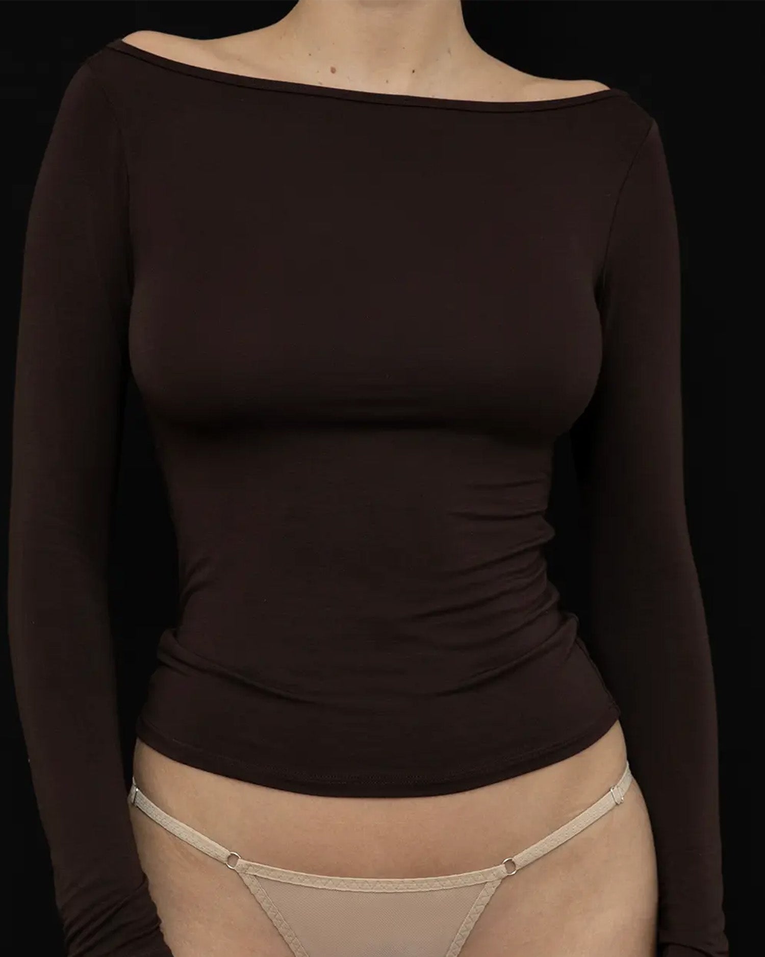 Recline Bateau Long Sleeve Espresso