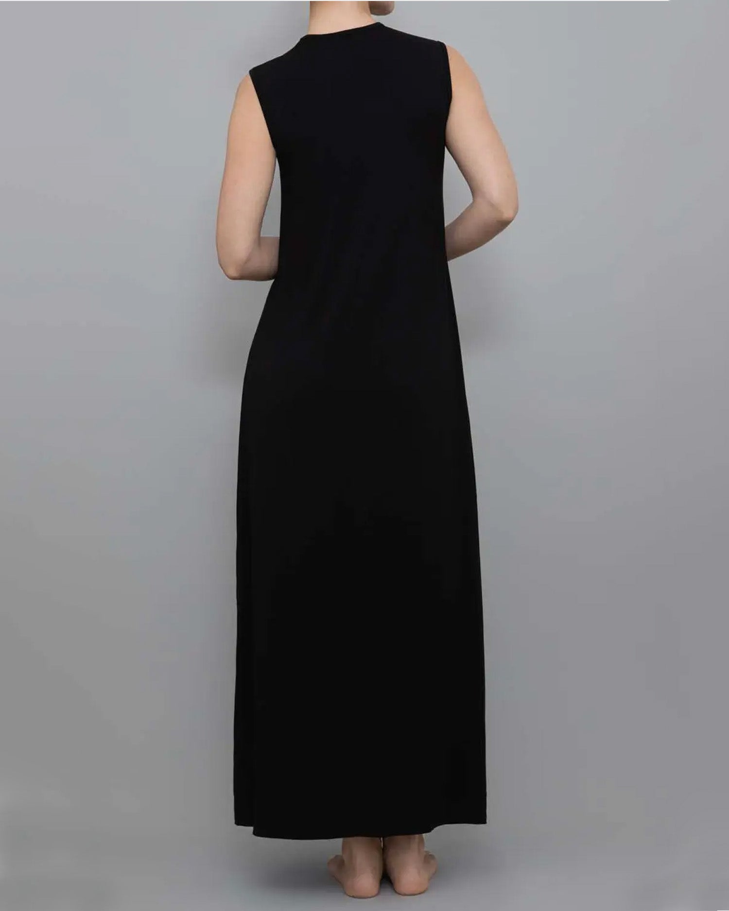 Sleeveless Long Dress Black