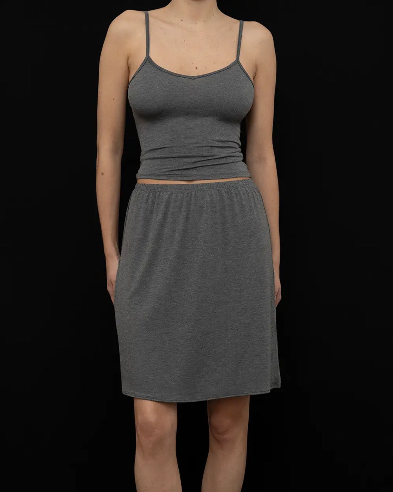 Recline Skirt Charcoal